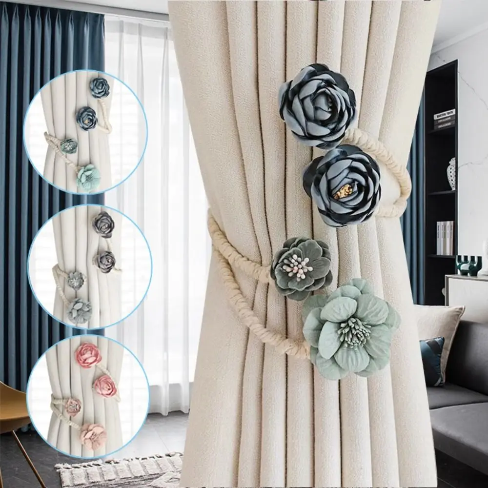 Creative 3D Flower Twist Curtain Ties Punch-free Adjustable Curtain Straps Handmade Curtain Fixer Clip
Creative 3D Flower Twist Curtain Ties Punch-free Adjustable Curtain Straps Handmade Curtain Fixer Clip