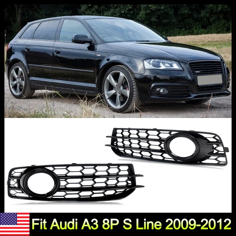 SAIQINGSP For Audi A4 B8 S-line S4 2009 2010 2011 2012 Car Front Bumper Fog Light Bezels Honeycomb Racing Grill Cover Mesh Car Accessories 8P0807682 8P0807681
SAIQINGSP For Audi A4 B8 S-line S4 2009 2010 2011 2012 Car Front Bumper Fog Light Bezels Honeycomb Racing Grill Cover Mesh Car Accessories 8P0807682 8P0807681
