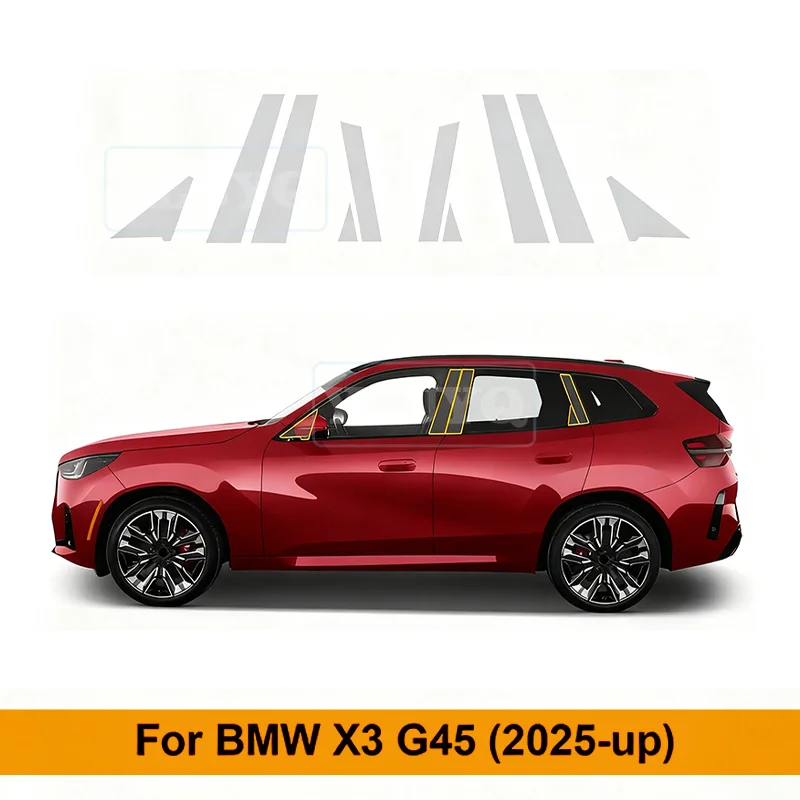 Car Paint Protection Film for BMW X3 G45 2025 Car Headlight Rearview Mirror B C Pillars Film TPU PPF Clear Sticker
Car Paint Protection Film for BMW X3 G45 2025 Car Headlight Rearview Mirror B C Pillars Film TPU PPF Clear Sticker