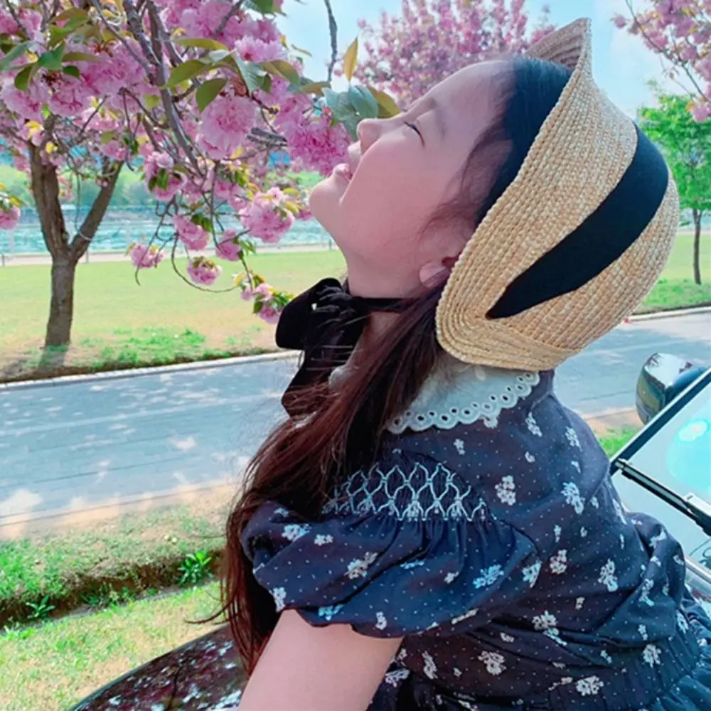 Straw Weaving Girls Sun Straw Hat Adjustable Raffia Sun Cap Sun Protection Chin Straps Children Sun Hat Outdoor Activities
Straw Weaving Girls Sun Straw Hat Adjustable Raffia Sun Cap Sun Protection Chin Straps Children Sun Hat Outdoor Activities