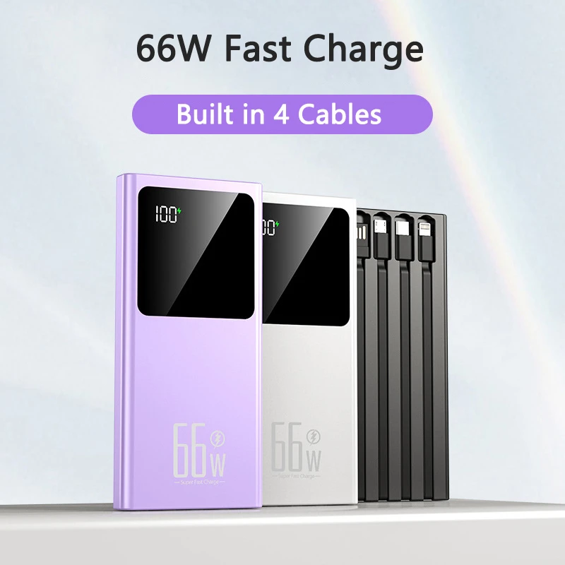 66W Super Fast Charging Power Bank 30000mAh Portable Charger External Battery Pack for iPhone 15 Huawei Xiaomi Samsung Powerbank
66W Super Fast Charging Power Bank 30000mAh Portable Charger External Battery Pack for iPhone 15 Huawei Xiaomi Samsung Powerbank