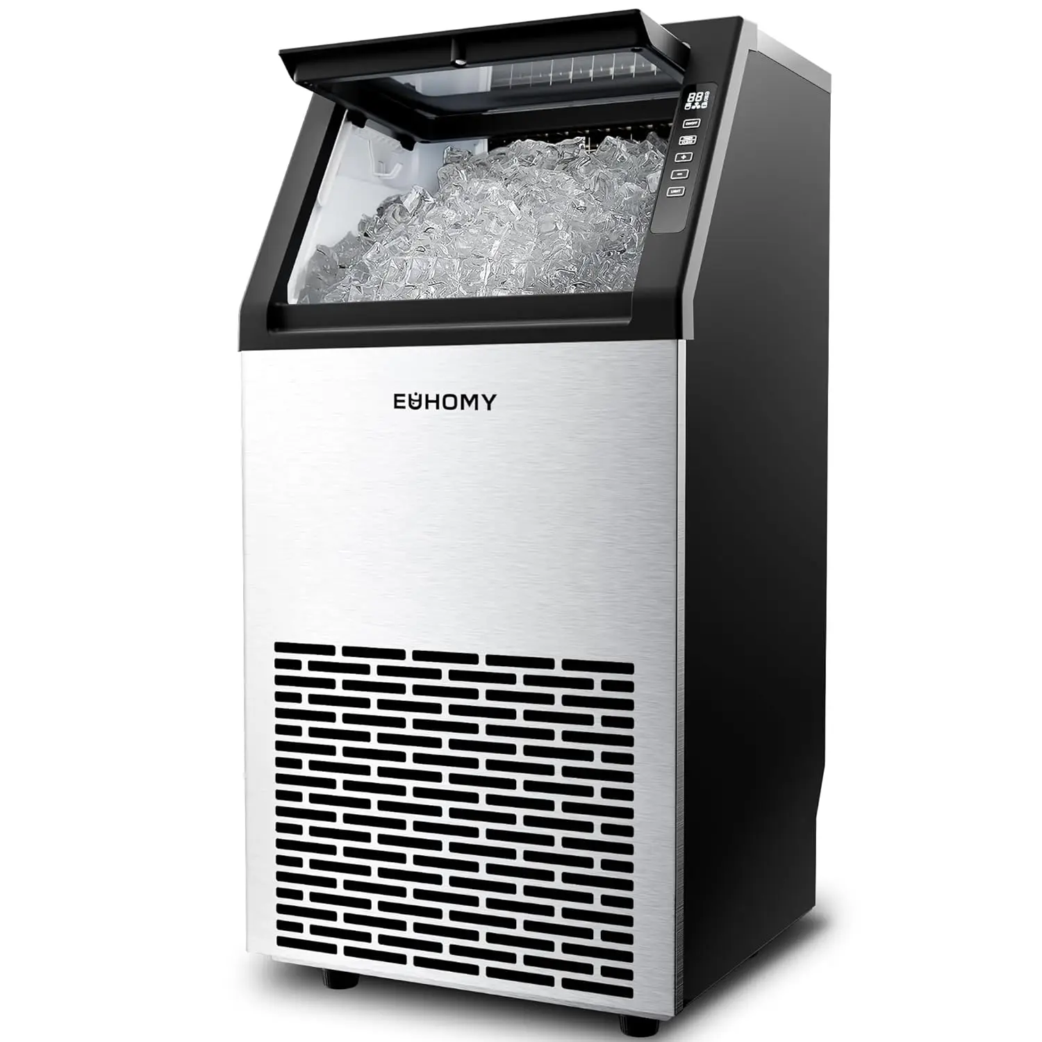 Commercial Ice Maker Machine,120lbs/24H Stainless Steel Under Counter Ice Machine with 33lbs Storage Bin, Freestanding Ice Maker
Commercial Ice Maker Machine,120lbs/24H Stainless Steel Under Counter Ice Machine with 33lbs Storage Bin, Freestanding Ice Maker