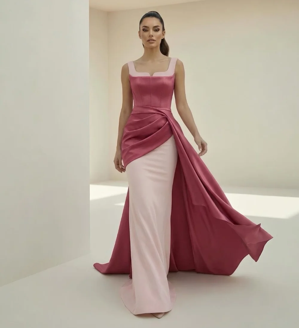 Customized Formal Charmeuse Pleat Straight Square Neck Long Evening Dresses Luxury Celebrity Matching Sparkle
Customized Formal Charmeuse Pleat Straight Square Neck Long Evening Dresses Luxury Celebrity Matching Sparkle