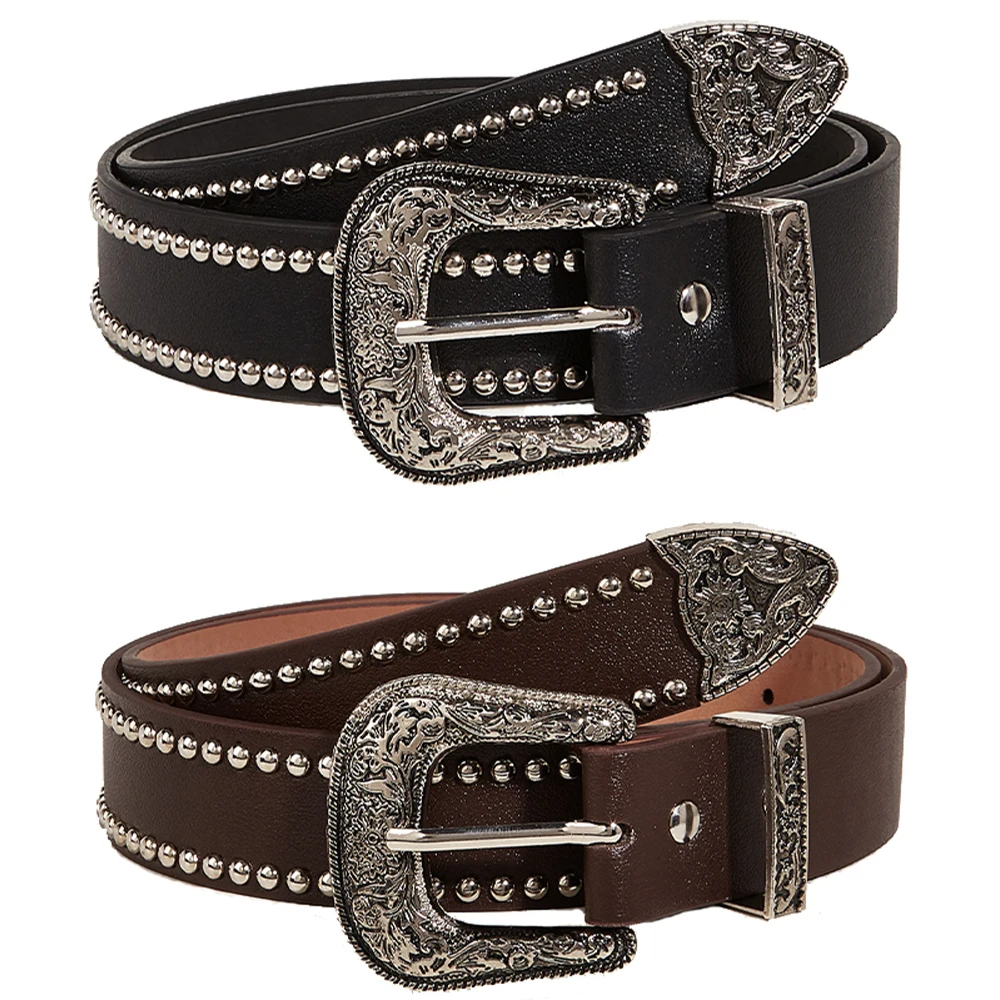 PU Leather Women Belts Adjustable Vintage Metal Buckle Waist Belt Western Cowboy Fashion Belt for Jeans Y2K Girls Accessories
PU Leather Women Belts Adjustable Vintage Metal Buckle Waist Belt Western Cowboy Fashion Belt for Jeans Y2K Girls Accessories