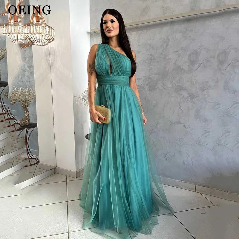 OEING Simple Prom Dresses Sexy One-Shoulder Cut Out Tulle Tiered Evening Dress Formal Wedding Party Gowns Vestidos De Noche
OEING Simple Prom Dresses Sexy One-Shoulder Cut Out Tulle Tiered Evening Dress Formal Wedding Party Gowns Vestidos De Noche
