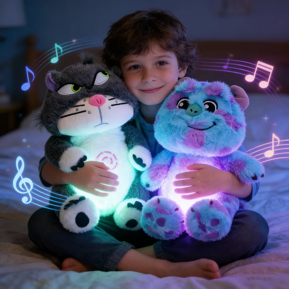 Disney Anime Figure Lucifer Cat James Sullivan Plush Toy Breathing Soothing Sleeping Companion Music and Light Doll Sensory Toys
Disney Anime Figure Lucifer Cat James Sullivan Plush Toy Breathing Soothing Sleeping Companion Music and Light Doll Sensory Toys