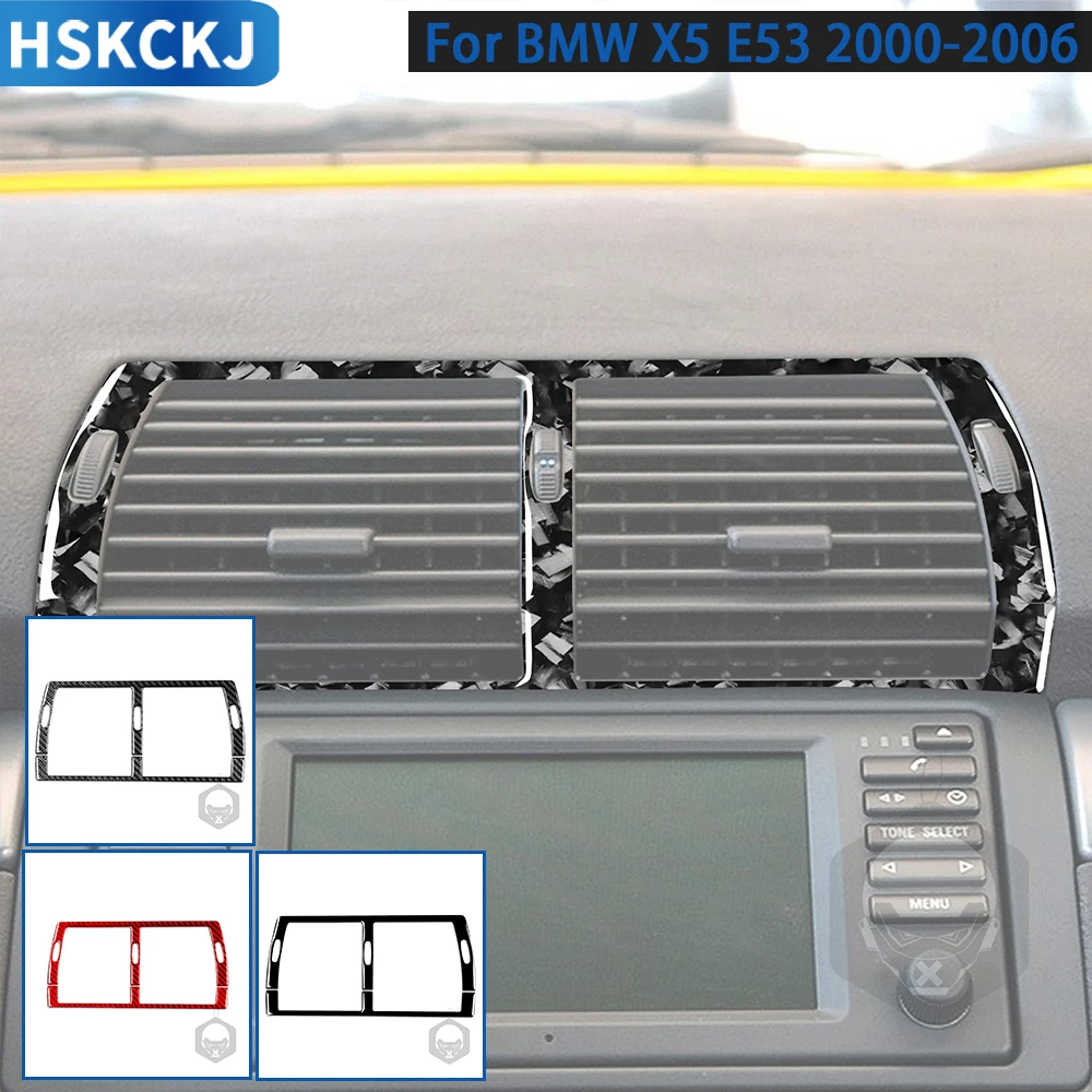 Для BMW X5 E53 2000-2006 аксессуары из углеродного волокна для салона автомобиля центральный кондиционер вентиляционные отверстия панель отделка наклейка
Для BMW X5 E53 2000-2006 аксессуары из углеродного волокна для салона автомобиля центральный кондиционер вентиляционные отверстия панель отделка наклейка