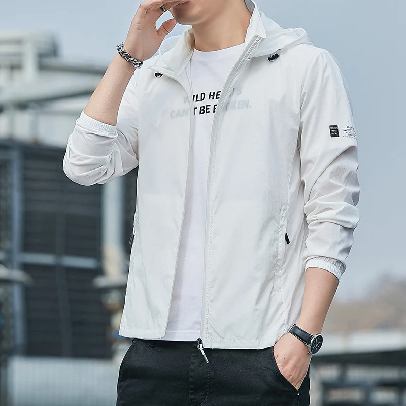 Windbreaker Casual Jackets Thin Outdoor Sunscreen Clothing UPF50+ Sun Proof Hooded Summer Anti-UV Men Skin Coats Ultra-Light
Windbreaker Casual Jackets Thin Outdoor Sunscreen Clothing UPF50+ Sun Proof Hooded Summer Anti-UV Men Skin Coats Ultra-Light