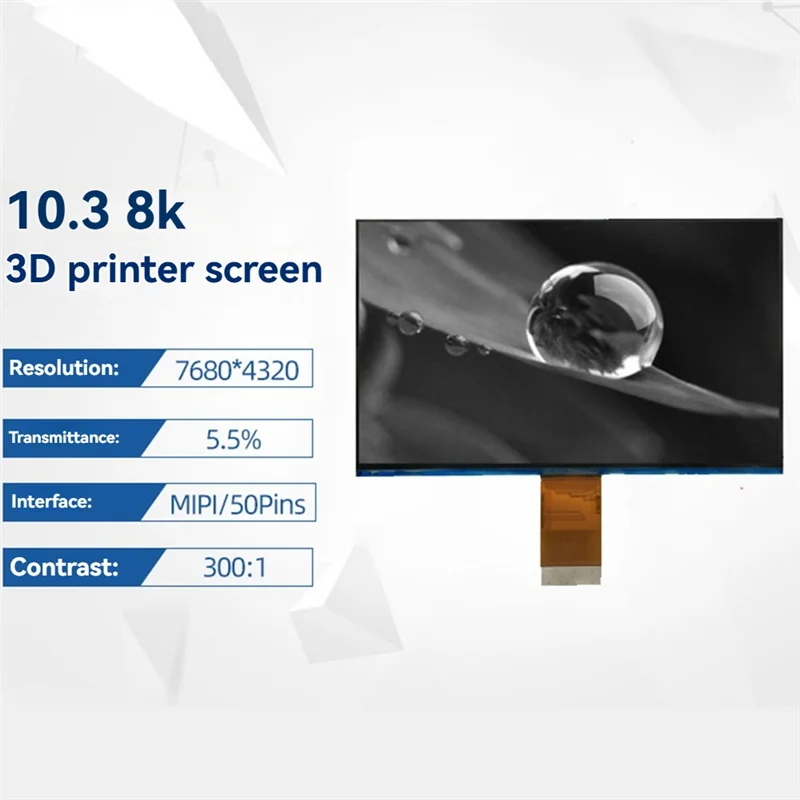 OFSS-10.3 Inch 8K 3D Printer Accessories Lcd Mono 7680*4320 Jewelry Special Monochrome Screen 5.5% Transmittance
OFSS-10.3 Inch 8K 3D Printer Accessories Lcd Mono 7680*4320 Jewelry Special Monochrome Screen 5.5% Transmittance