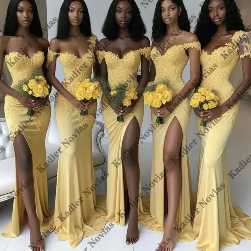 Long Elastic Yellow Jersey Bridesmaid Dresses Wedding Party Guest Dresses Customized Vestido Madrinha De Casamento
Long Elastic Yellow Jersey Bridesmaid Dresses Wedding Party Guest Dresses Customized Vestido Madrinha De Casamento