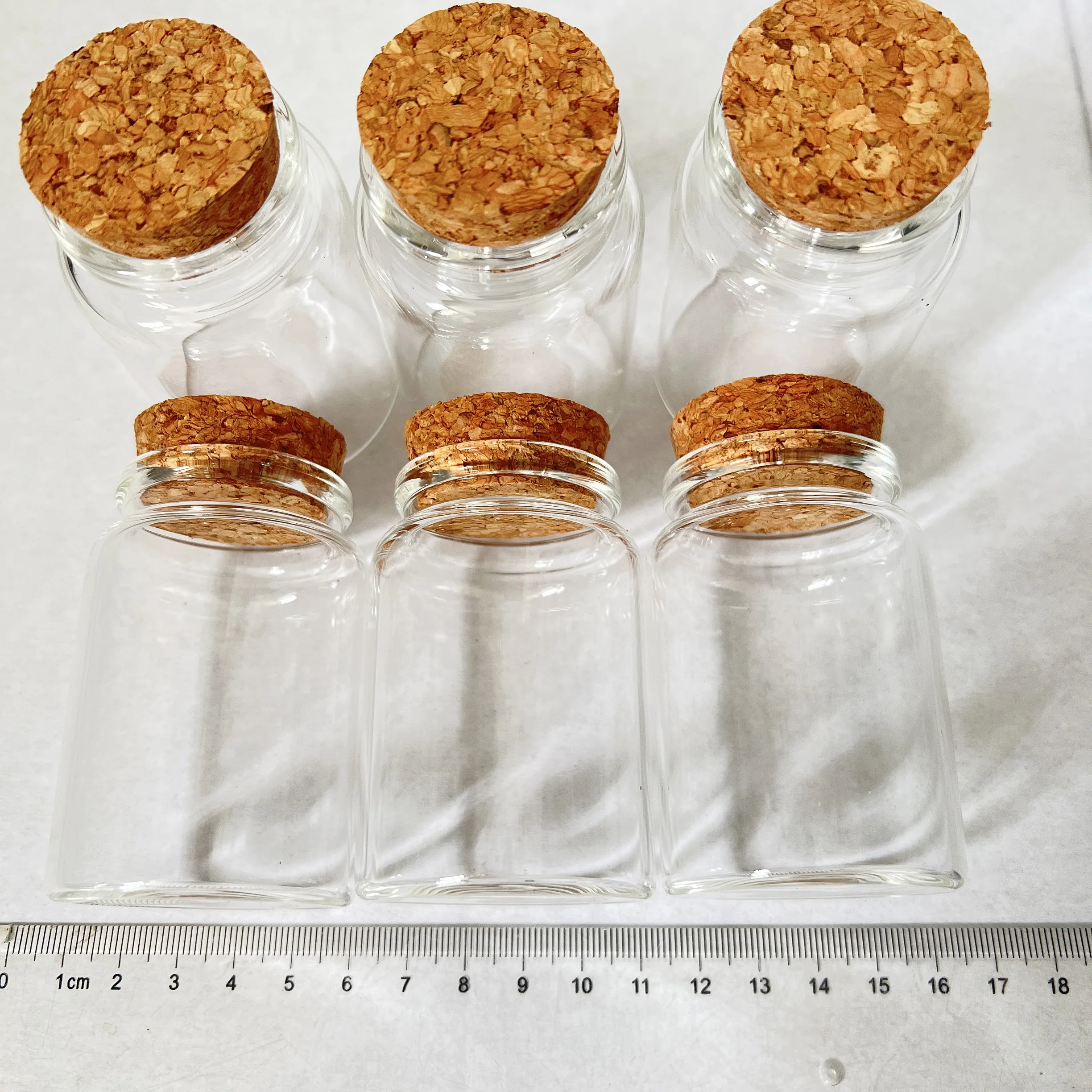 12 PCS 80ml Candy Glass Bottles With Cork 32×47×70mm Storage Glass Jars DIY Crafts Home Decor Candle Vials Coffee Been Seeds Jar
12 PCS 80ml Candy Glass Bottles With Cork 32×47×70mm Storage Glass Jars DIY Crafts Home Decor Candle Vials Coffee Been Seeds Jar