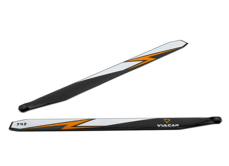 Vulcan Rotors 742mm Carbon Fiber Main Blade Set (Orange)
Vulcan Rotors 742mm Carbon Fiber Main Blade Set (Orange)