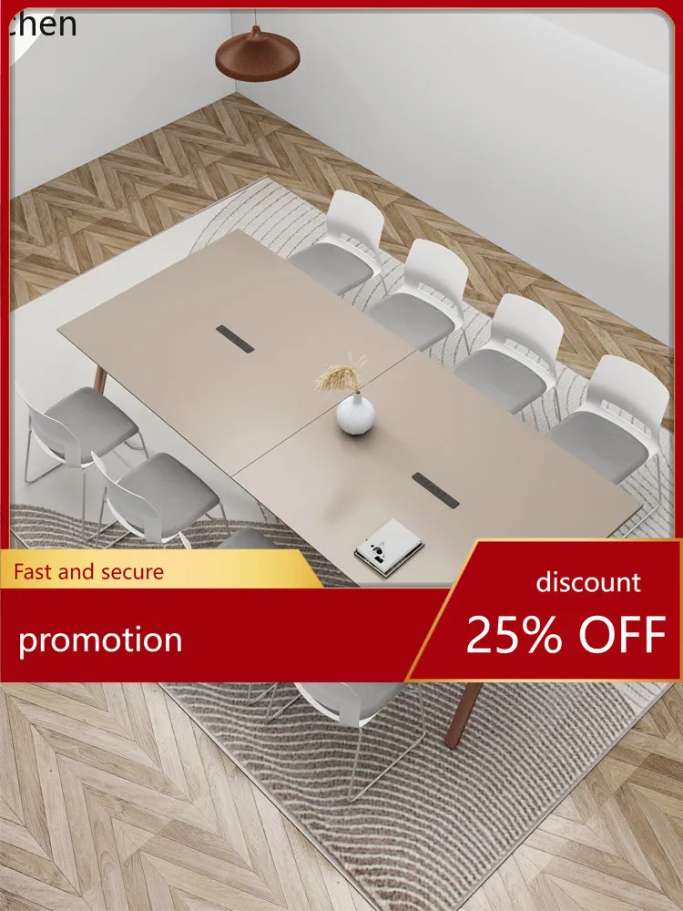 CZ Long Table Simple Modern Small Conference Room Desk Long Strip Table Reception Negotiation Table and Chairs Office Furniture
CZ Long Table Simple Modern Small Conference Room Desk Long Strip Table Reception Negotiation Table and Chairs Office Furniture