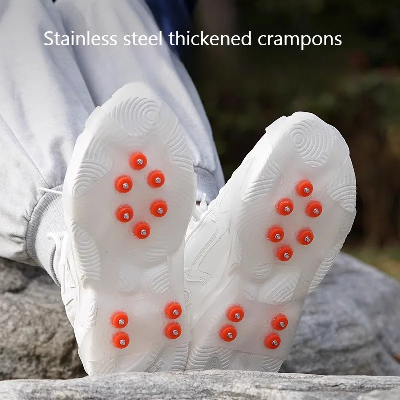 Transparent Ice Cleats for Shoes-Non-Slip Ice Grips with Adjustable Straps for Snow& Ice, All-Terrain Traction for Kids & Adults
Transparent Ice Cleats for Shoes-Non-Slip Ice Grips with Adjustable Straps for Snow& Ice, All-Terrain Traction for Kids & Adults