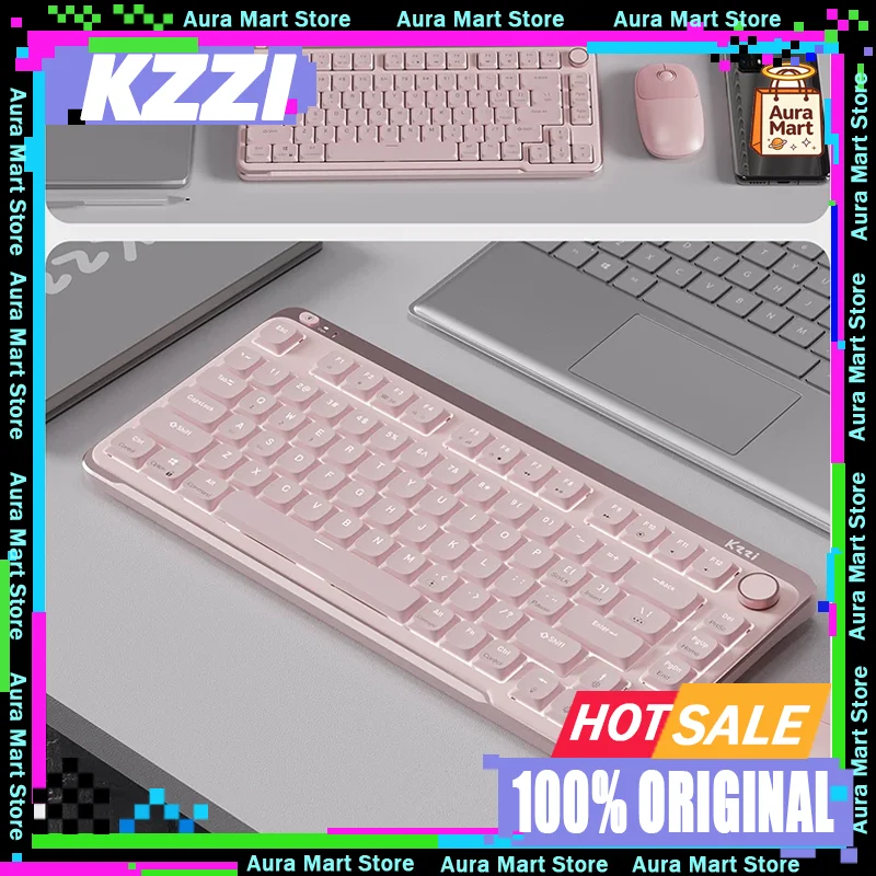 Original KZZI I75 Youth Edition Mechanical Keyboard Low Axis Business Office Slim and Portable Hot Swappable Office Keyboard
Original KZZI I75 Youth Edition Mechanical Keyboard Low Axis Business Office Slim and Portable Hot Swappable Office Keyboard