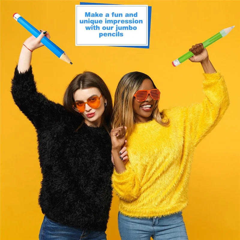 5 упаковок 14-дюймовых деревянных карандашей Jumbo с крышкой, забавная новинка, вдохновляющие гигантские деревянные карандаши для детей
5 упаковок 14-дюймовых деревянных карандашей Jumbo с крышкой, забавная новинка, вдохновляющие гигантские деревянные карандаши для детей