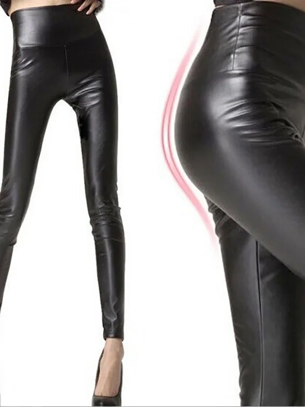Matte Imitation Leather Pants Women's Tight High Waist Long Pants Faux Leather Thin Warm Spring Polka Dot Pattern
Matte Imitation Leather Pants Women's Tight High Waist Long Pants Faux Leather Thin Warm Spring Polka Dot Pattern