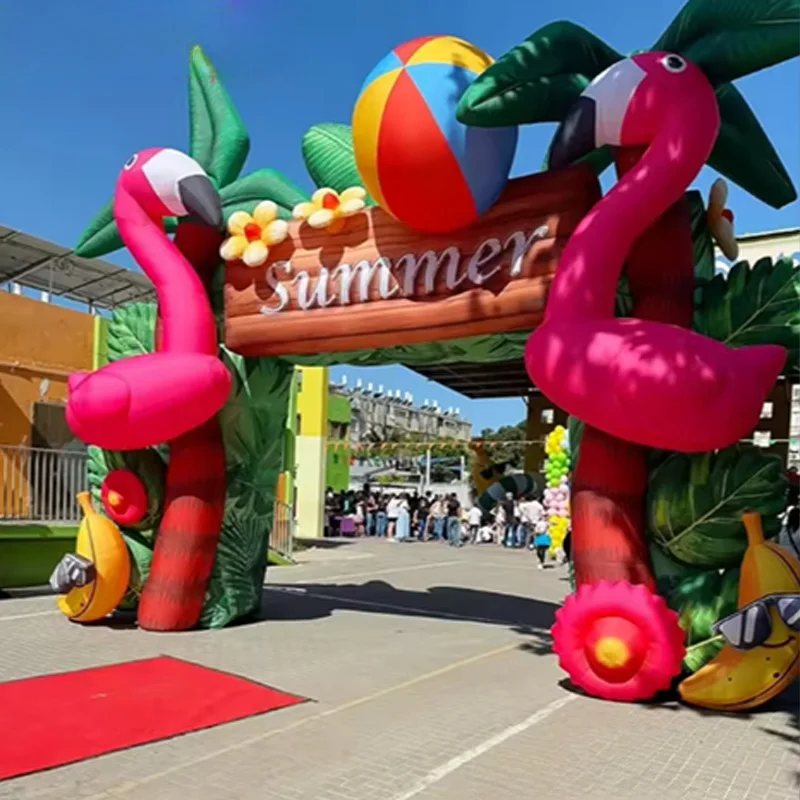 Inflatable flamingo arch, outdoor grassland shopping mall square large-scale event decoration props
Inflatable flamingo arch, outdoor grassland shopping mall square large-scale event decoration props
