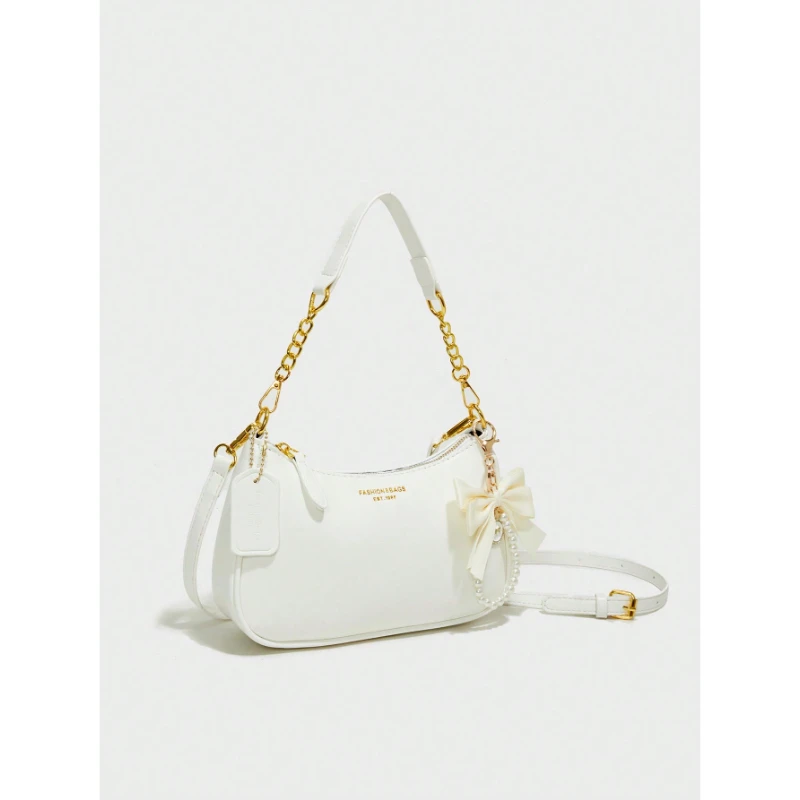 Shoulder Bag Crescent Underarm PU Waterproof with Pearl Pendant Pattern for Summer Beach Vacation Shopping
Shoulder Bag Crescent Underarm PU Waterproof with Pearl Pendant Pattern for Summer Beach Vacation Shopping