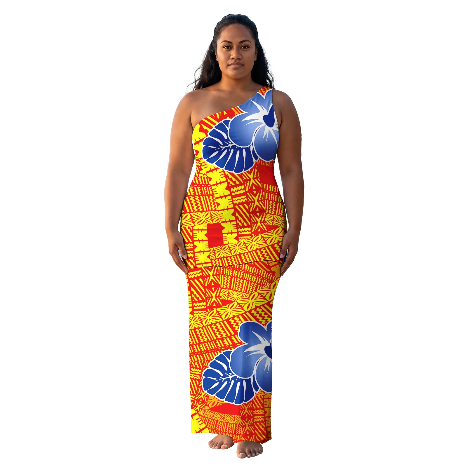 Polynesian Texture Printing Samoan Puletasi Plus Size Women's Clothing Island Dress 2pcs Crewneck Women's Dresses
Polynesian Texture Printing Samoan Puletasi Plus Size Women's Clothing Island Dress 2pcs Crewneck Women's Dresses