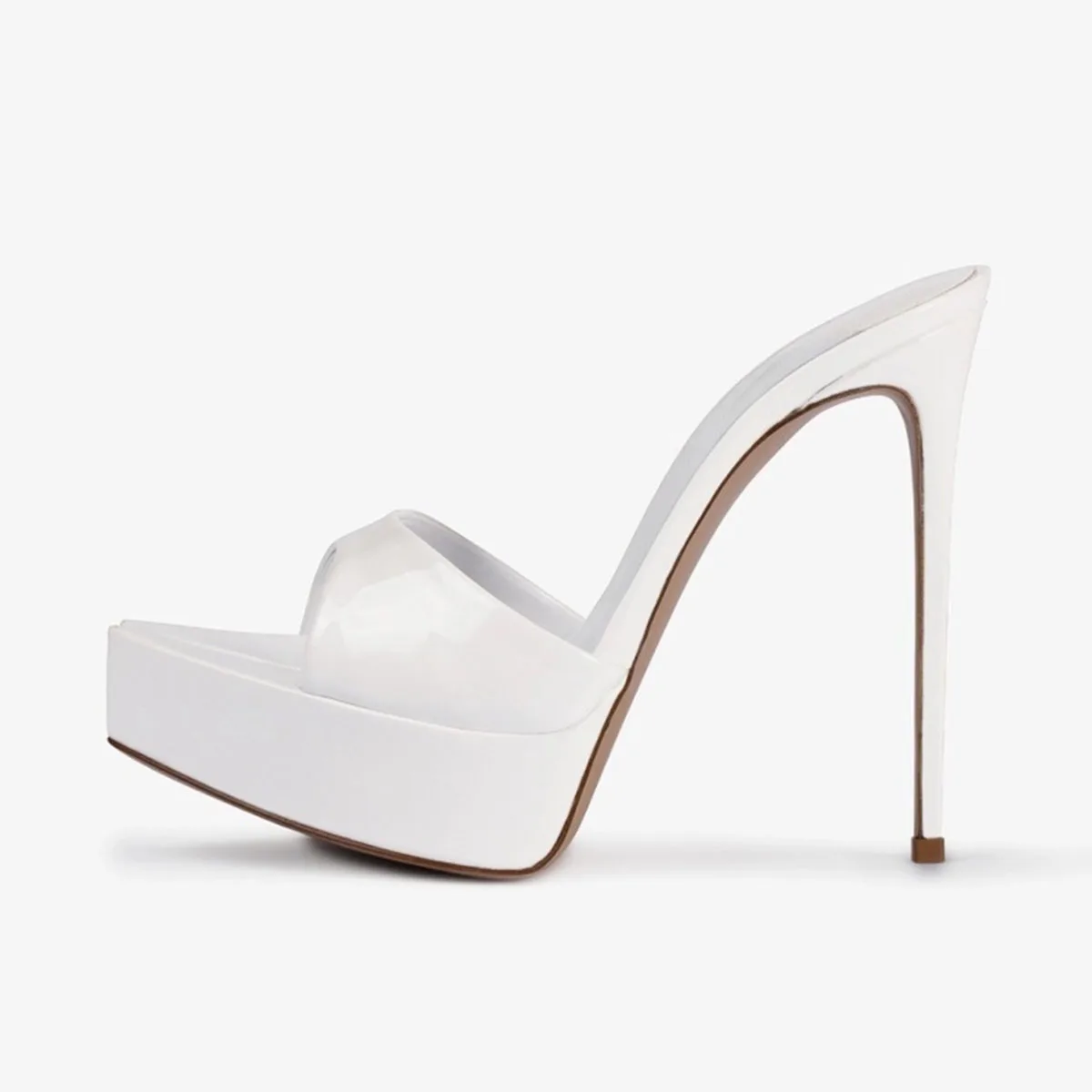 Arden Furtado Summer Cow patent leather Peep toe Slippers Pointed toe Platform Super high heel Word slippers Modern Mules
Arden Furtado Summer Cow patent leather Peep toe Slippers Pointed toe Platform Super high heel Word slippers Modern Mules