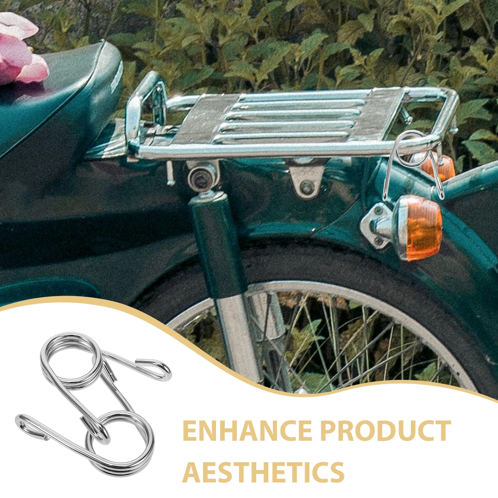 2pcs Motorcycle Spring Bag Solo Seat Metal Mounting Springs Saddle Shock Absorption Comfort Riding Vintage Style Easy Install 
2pcs Motorcycle Spring Bag Solo Seat Metal Mounting Springs Saddle Shock Absorption Comfort Riding Vintage Style Easy Install