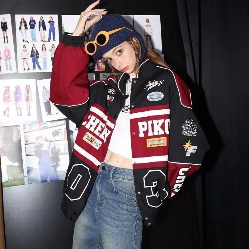 2023 Y2k New Cycling Wear Bomber Jacket Women Men Jacket Retro Loose Print Women's Bomber Grunge Clothes Fashion Ins Bomber Coat
2023 Y2k New Cycling Wear Bomber Jacket Women Men Jacket Retro Loose Print Women's Bomber Grunge Clothes Fashion Ins Bomber Coat