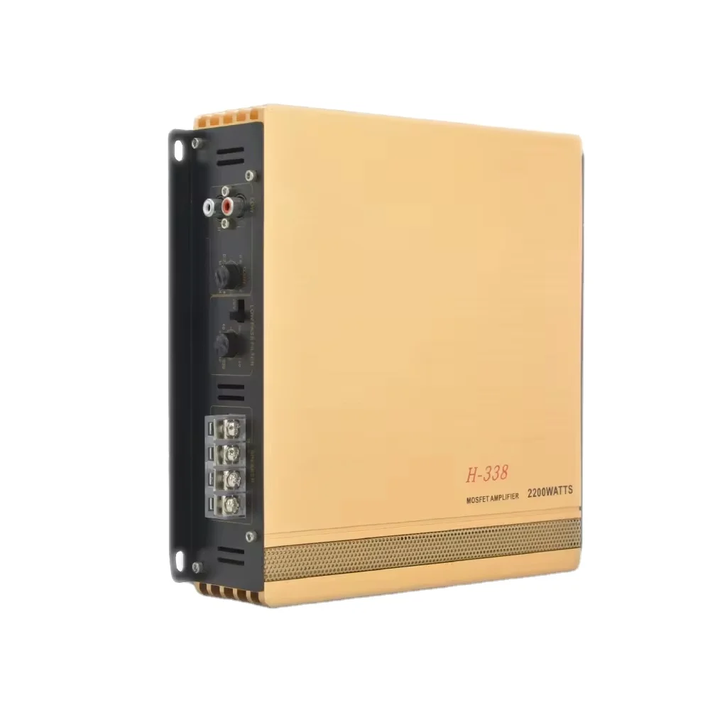 Factory Price 2 Channel Sound Digital Car Amplifier Professional Class AB High-quality Car Amplifier(H-338)
Factory Price 2 Channel Sound Digital Car Amplifier Professional Class AB High-quality Car Amplifier(H-338)