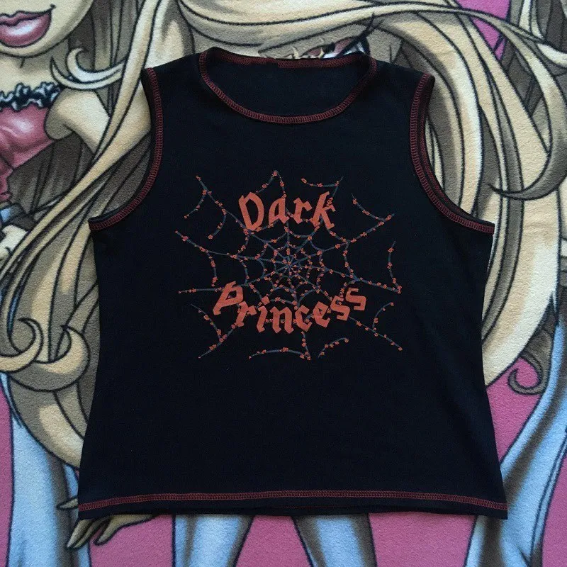 Punk Y2K Vintage High Street Fashion Gothic Street Women's Top Tank Top Cool Letter Printing Women's T-shirt American Sleeveless
Punk Y2K Vintage High Street Fashion Gothic Street Women's Top Tank Top Cool Letter Printing Women's T-shirt American Sleeveless