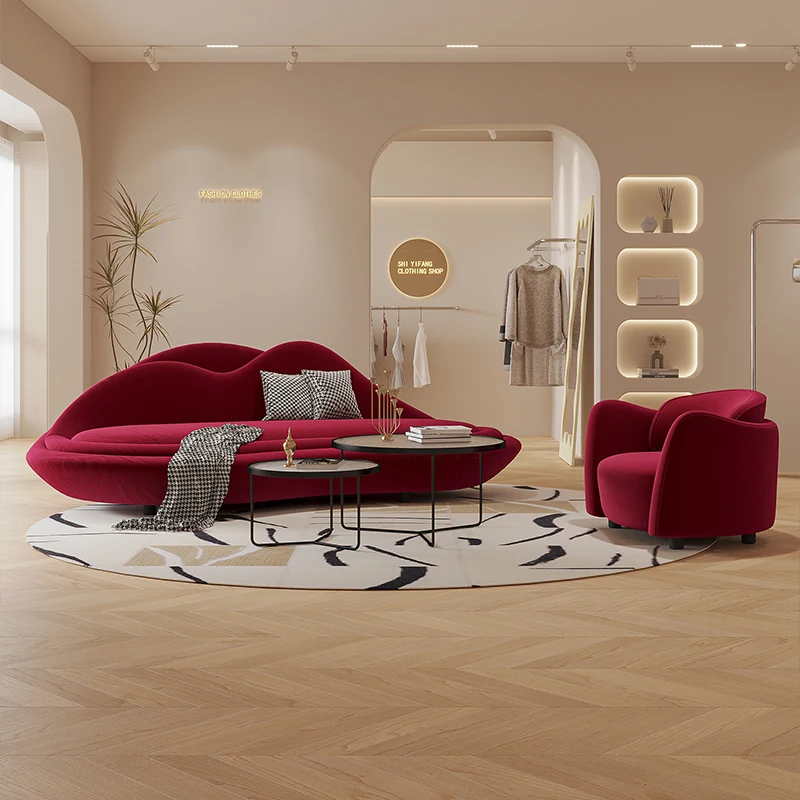 *-/ Nordic Style Designer Creative Personality Sofa For Living Room Small Apartment Wave Rest Area Reception Sponge Filling
*-/ Nordic Style Designer Creative Personality Sofa For Living Room Small Apartment Wave Rest Area Reception Sponge Filling