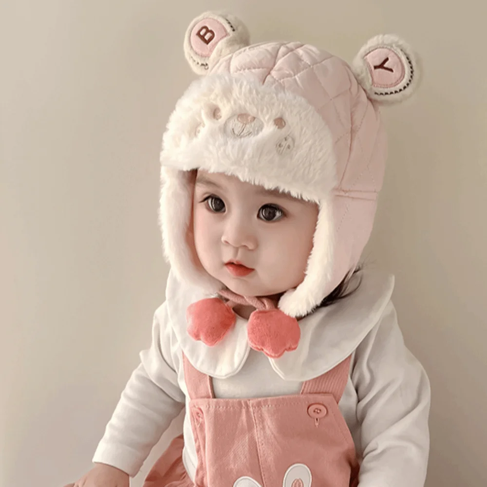 Windproof Cartoon Bear Baby Hat Adjustable Thicken Earmuffs Toddler Cap Ear Protection Trendy Baby Beanie Cap Sports Activities
Windproof Cartoon Bear Baby Hat Adjustable Thicken Earmuffs Toddler Cap Ear Protection Trendy Baby Beanie Cap Sports Activities