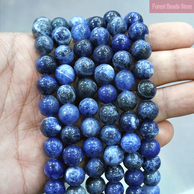 Natural Dark Blue Sodalite Loose Round Beads For Jewelry Making DIY Bracelet Charms Accessories 15" Strand 4 6 8 10 12MM
Natural Dark Blue Sodalite Loose Round Beads For Jewelry Making DIY Bracelet Charms Accessories 15" Strand 4 6 8 10 12MM