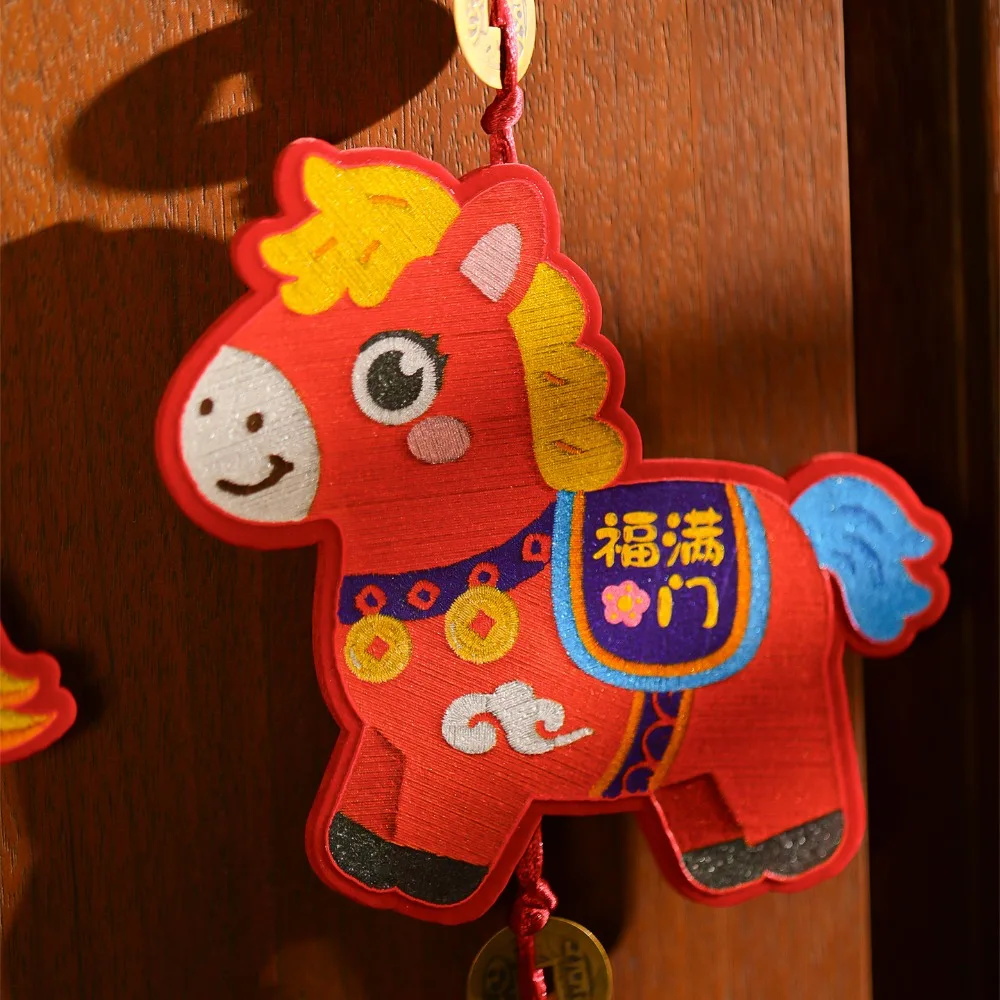 Horse Year Chinese New Year Decoration Traditional with Tassel Spring Festival Pendants Cartoon Creative
Horse Year Chinese New Year Decoration Traditional with Tassel Spring Festival Pendants Cartoon Creative