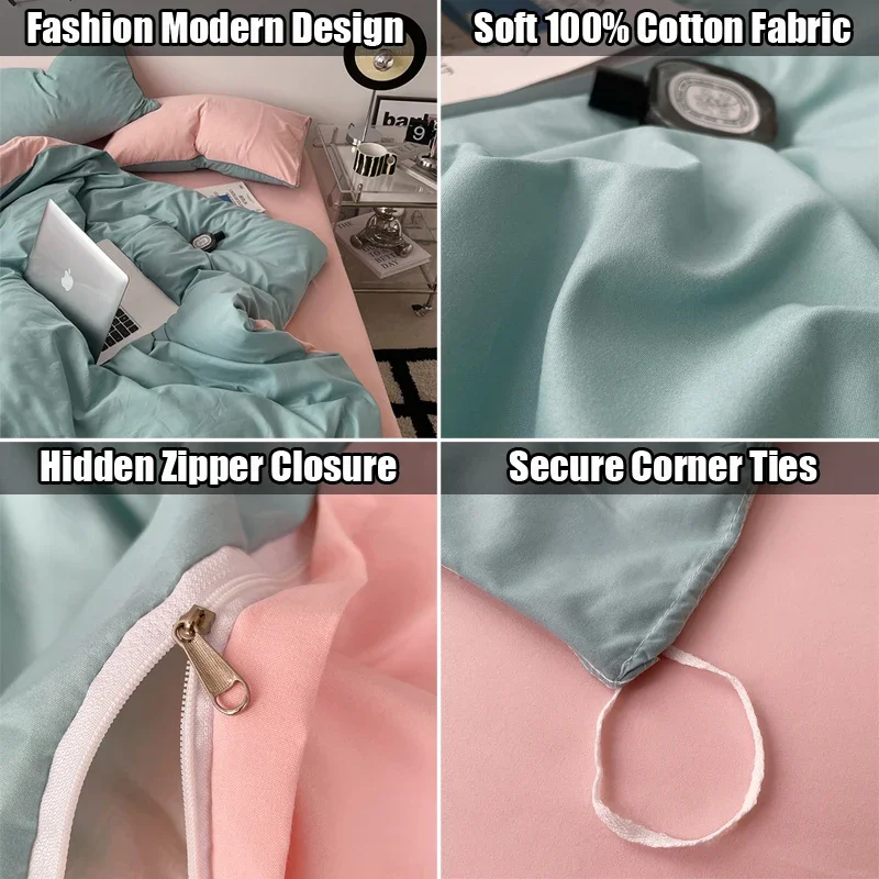 100% Cotton Pink Bedding Set Nordic Chic Duvet Cover Flat Sheet Pillowcase Soft Comforter Cover Bed Linen Boy Girl Home Textiles
100% Cotton Pink Bedding Set Nordic Chic Duvet Cover Flat Sheet Pillowcase Soft Comforter Cover Bed Linen Boy Girl Home Textiles