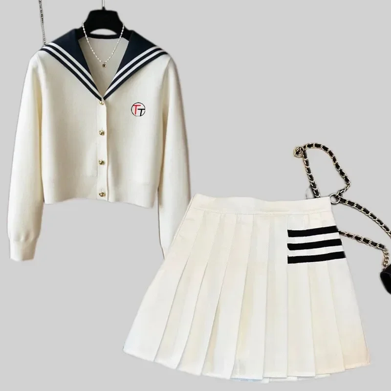 Golf Knit Sweater Suit Women Golf Wear Spring New High Quality Golf Suit Korean Knit Cardigan+ Golf Skirt Women Golf Clothing
Golf Knit Sweater Suit Women Golf Wear Spring New High Quality Golf Suit Korean Knit Cardigan+ Golf Skirt Women Golf Clothing