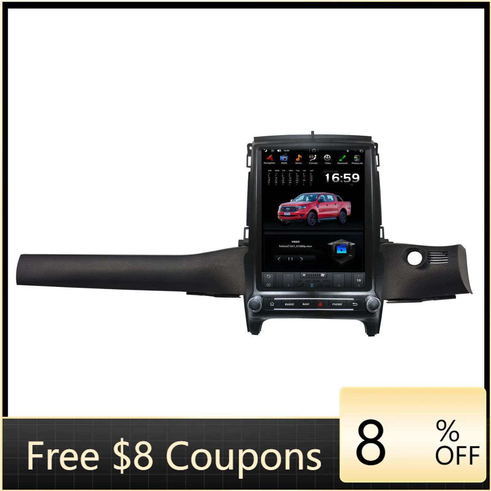 ZAIQU 12.1 Inch Android Car Radio Stereo GPS for Ford Ranger 2015- Everest 2016- RHD
ZAIQU 12.1 Inch Android Car Radio Stereo GPS for Ford Ranger 2015- Everest 2016- RHD