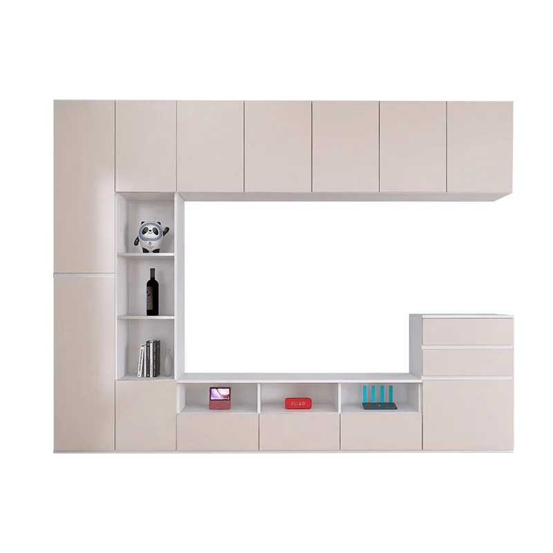 Подвесная тумба под телевизор: современная, простая, для гостиной, компактная, с интегрированным хранением, комбинированная, из массива дерева
Подвесная тумба под телевизор: современная, простая, для гостиной, компактная, с интегрированным хранением, комбинированная, из массива дерева