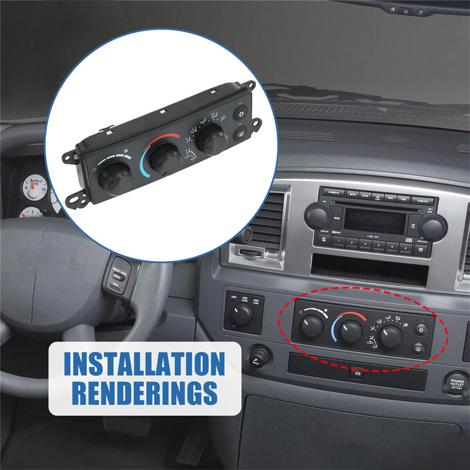 55056569AE P55056569AC AC Heater Climate Control Temperature Control for Dodge Ram 1500 2500 3500 06-08 & Dakota 2005-2011
55056569AE P55056569AC AC Heater Climate Control Temperature Control for Dodge Ram 1500 2500 3500 06-08 & Dakota 2005-2011
