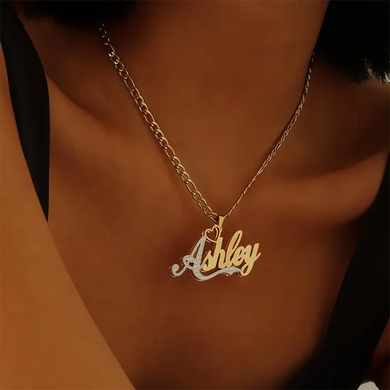 DHQH New Wholesale Customized Name Double Plated 3D Necklace Personalized Letter Necklace Stainless Steel Jewelry Gift for Her
DHQH New Wholesale Customized Name Double Plated 3D Necklace Personalized Letter Necklace Stainless Steel Jewelry Gift for Her