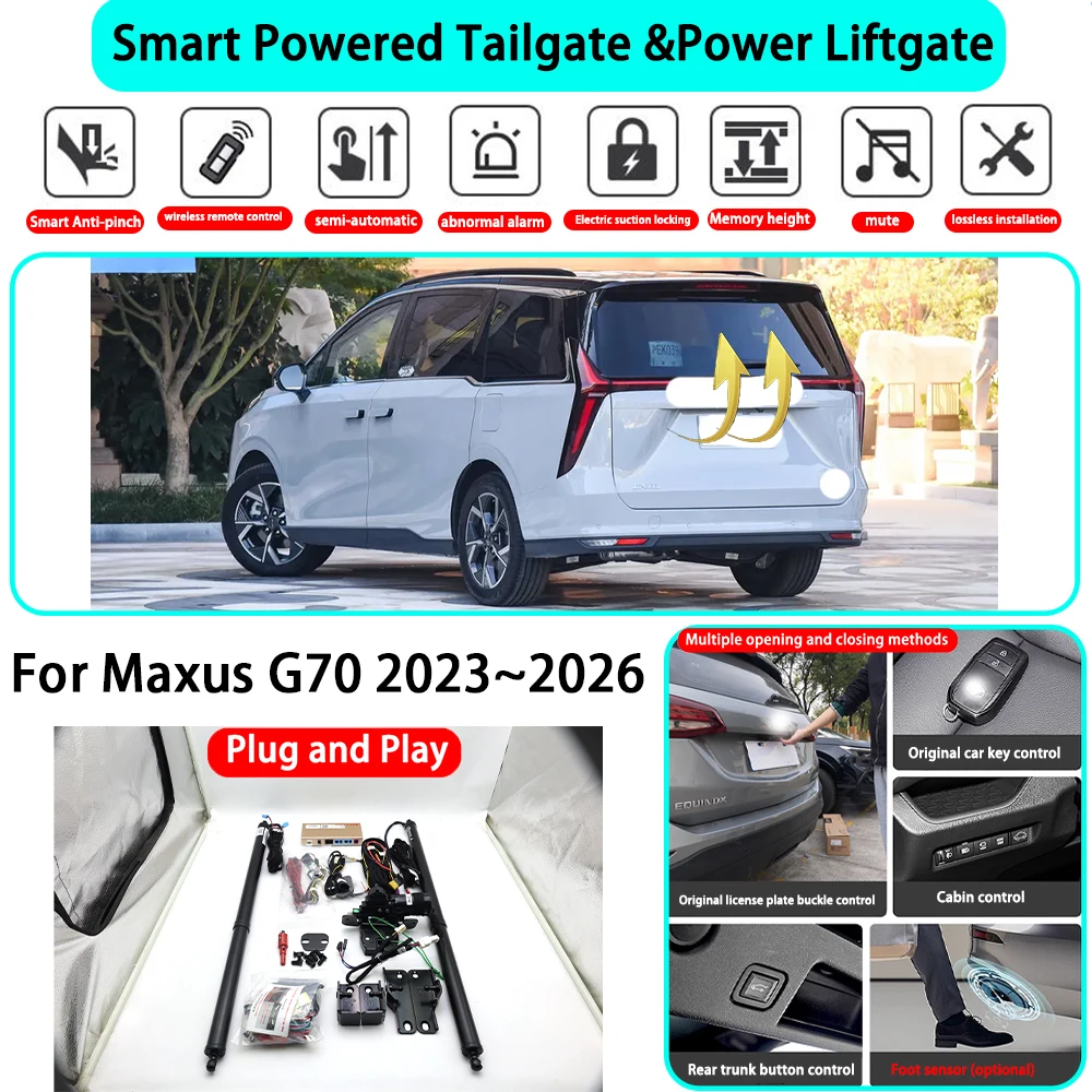 for Maxus G70 2023~2026 OEM Smart Automatic Powered Tailgate Electric Power Tailgate Lift Kit Key Close Plug and Play
for Maxus G70 2023~2026 OEM Smart Automatic Powered Tailgate Electric Power Tailgate Lift Kit Key Close Plug and Play