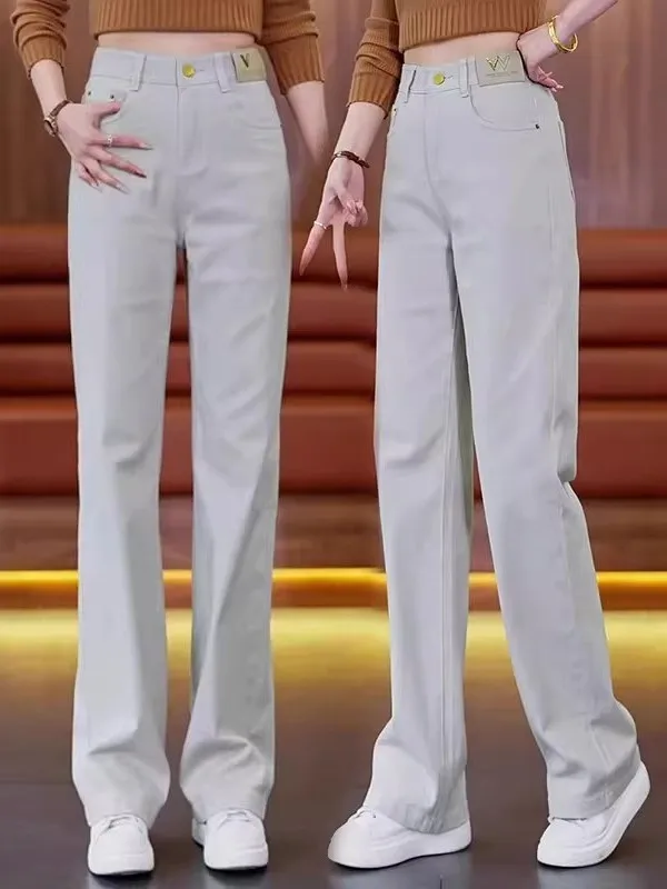 Fall Straight Leg Jeans Women's Sle 2025 New Loose Slimming Wide Leg Pants Casual Trousers High Waist Zipper ket
Fall Straight Leg Jeans Women's Sle 2025 New Loose Slimming Wide Leg Pants Casual Trousers High Waist Zipper ket