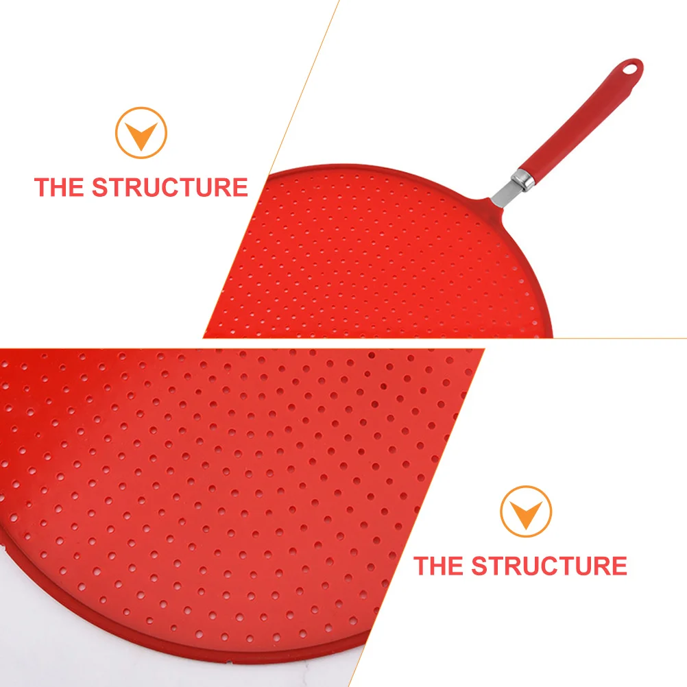 Multifunctional Oil Splatter Screen Kitchen Tool Food Grade Silicone Heat Resistant Fry Cover Oil Proof Large Mesh Steel Lid
Multifunctional Oil Splatter Screen Kitchen Tool Food Grade Silicone Heat Resistant Fry Cover Oil Proof Large Mesh Steel Lid