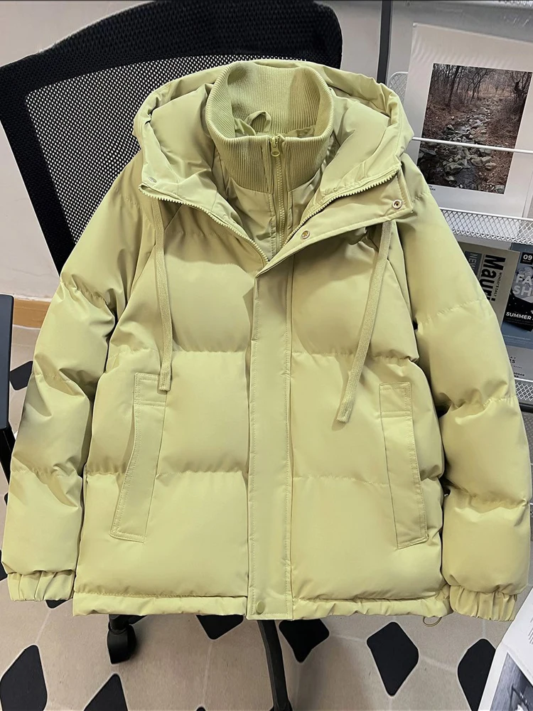 Women's Thiened down Cotton Jaet Hooded Bread Sle Coat Korean Version Loose Fit Long Sve Zipper Closure Color
Women's Thiened down Cotton Jaet Hooded Bread Sle Coat Korean Version Loose Fit Long Sve Zipper Closure Color
