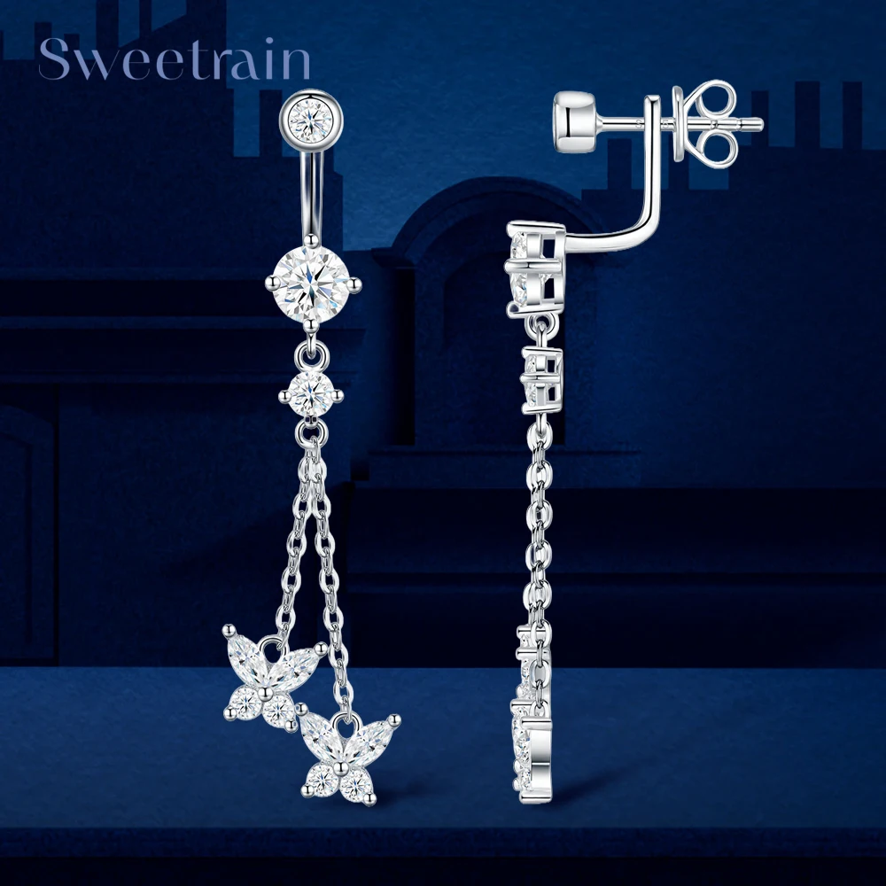All Moissanite Drop Dangle Earrings for Women S925 Silver Detachable Tassel Long Earrings Earcuff Stud Earrings Party Jewelry
All Moissanite Drop Dangle Earrings for Women S925 Silver Detachable Tassel Long Earrings Earcuff Stud Earrings Party Jewelry