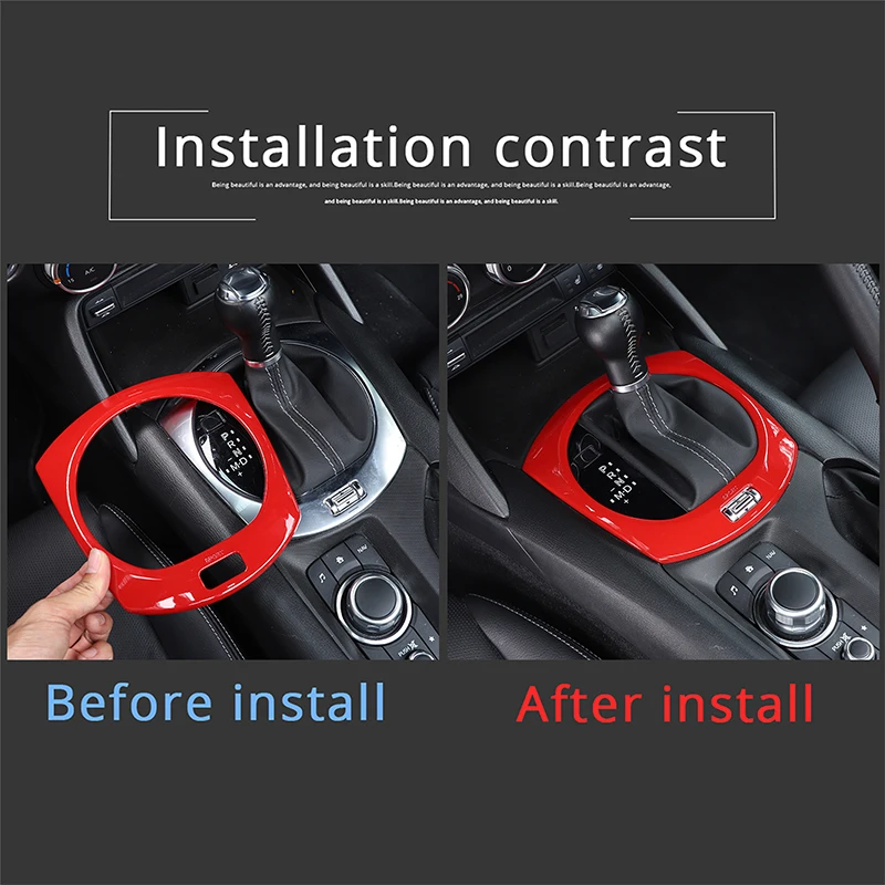 ABS Gear Shift Console Panel Trim Carbon Fiber Matte Black Red For Mazda MX-5 2016-2023 Interior Mod Parts
ABS Gear Shift Console Panel Trim Carbon Fiber Matte Black Red For Mazda MX-5 2016-2023 Interior Mod Parts