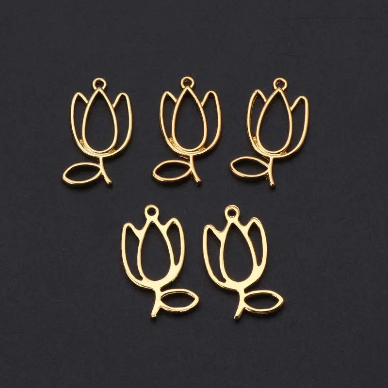 5Pcs Tulips Flower Metal Frame Pendant Open Bezel Blank Setting UV Resin Jewelry
5Pcs Tulips Flower Metal Frame Pendant Open Bezel Blank Setting UV Resin Jewelry