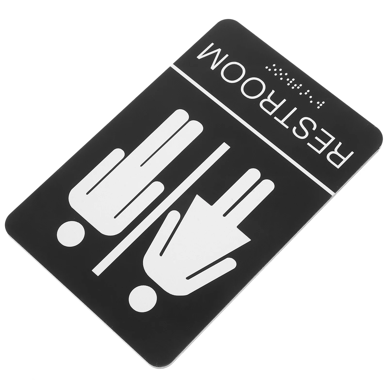 Self Adhesive Braille Restroom Sign 10x15cm Unisex Bathroom Door Symbol Office Commercial Spaces Sturdy Acrylic Toilet
Self Adhesive Braille Restroom Sign 10x15cm Unisex Bathroom Door Symbol Office Commercial Spaces Sturdy Acrylic Toilet