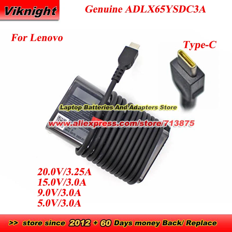 Genuine ADLX65YSDC3A 20V 3.25A Adapter for Lenovo THINKBOOK 14 15 13S 14S X13 X14 E14 E15 T14 T15 T14S X1 L13 L14 S3 R480 S22017
Genuine ADLX65YSDC3A 20V 3.25A Adapter for Lenovo THINKBOOK 14 15 13S 14S X13 X14 E14 E15 T14 T15 T14S X1 L13 L14 S3 R480 S22017