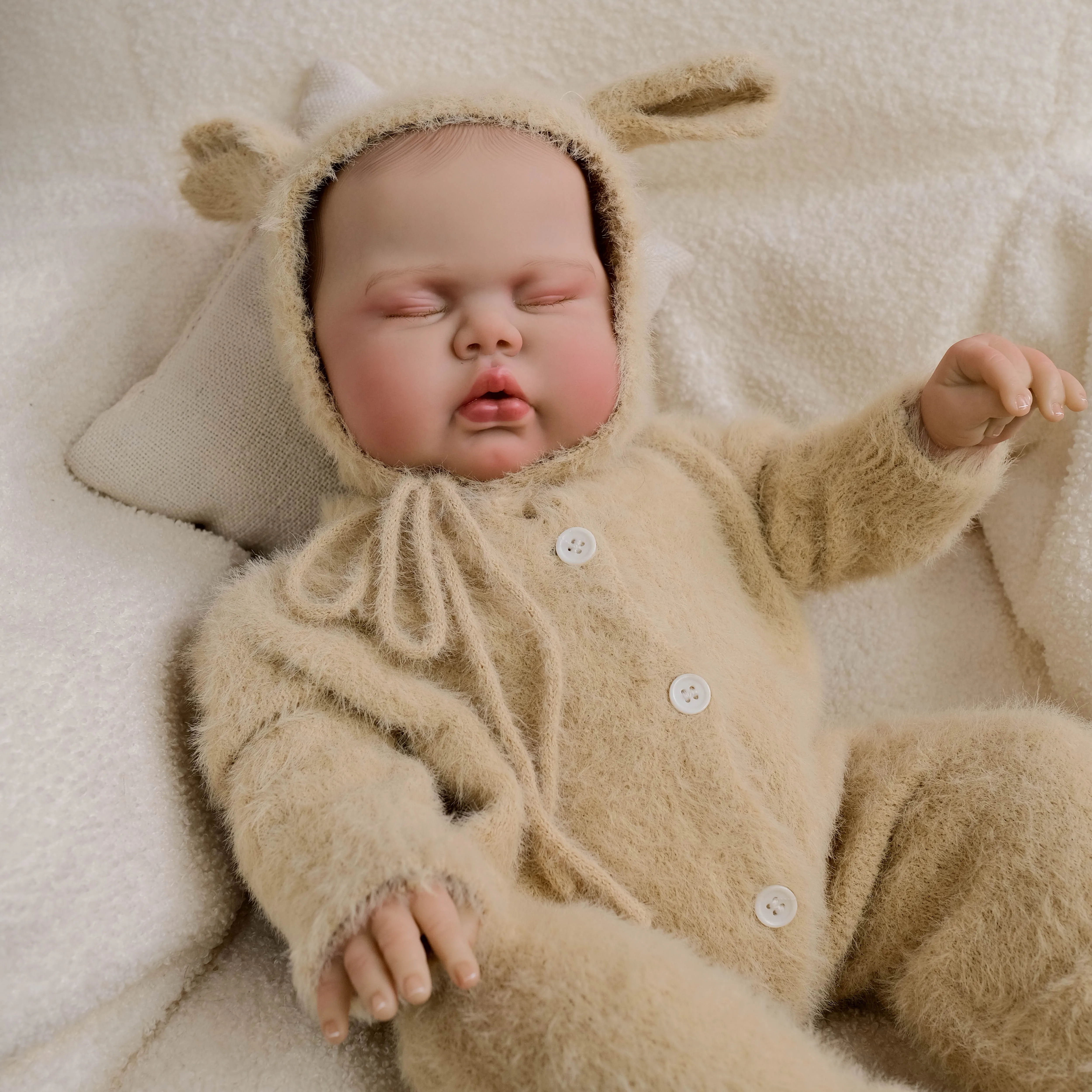 NPK 19-Inch Lifelike Reborn Toddler Doll Twins Pickle Soft Cloth Body Hand-Painted Hair Cuddly Newborn Baby Simulation Doll
NPK 19-Inch Lifelike Reborn Toddler Doll Twins Pickle Soft Cloth Body Hand-Painted Hair Cuddly Newborn Baby Simulation Doll