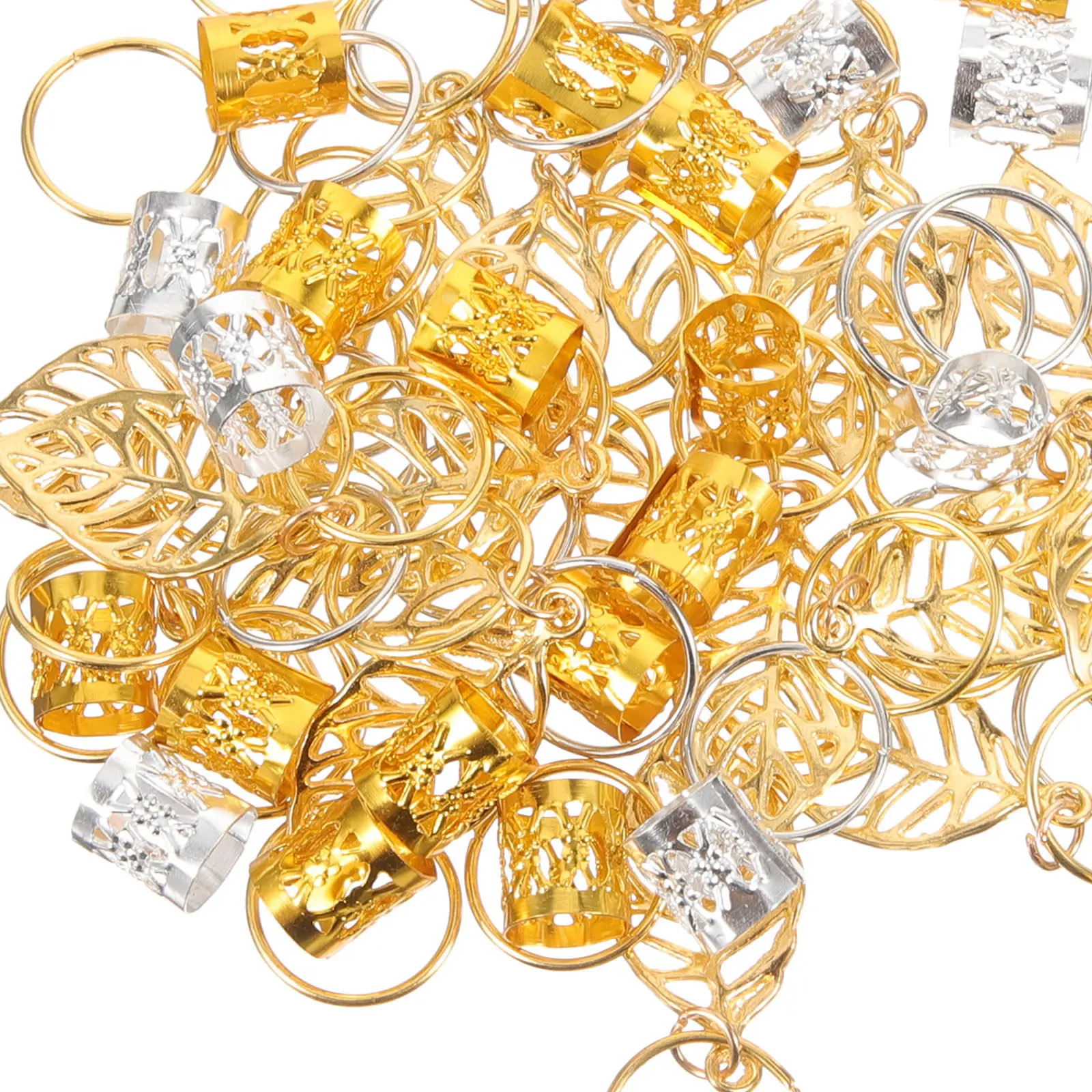 100 шт. металлических колец-листочков из сплава для волос, кольца для дредов, декоративные трубочки для плетеных причесок, легкие аксессуары для укладки волос
100 шт. металлических колец-листочков из сплава для волос, кольца для дредов, декоративные трубочки для плетеных причесок, легкие аксессуары для укладки волос